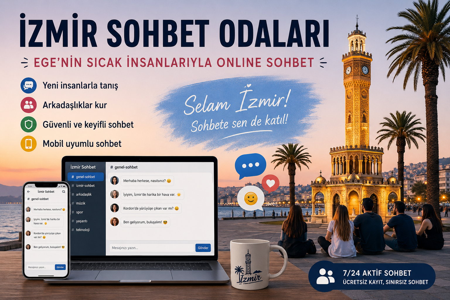 Izmir Sohbet odaları